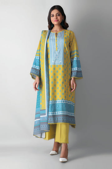 A210544 Yellow Khaadi Autumn Collection 2021